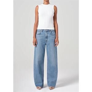 AGOLDE Low Curve 28 Blue Jeans Wide Leg Barrel Denim Fairway